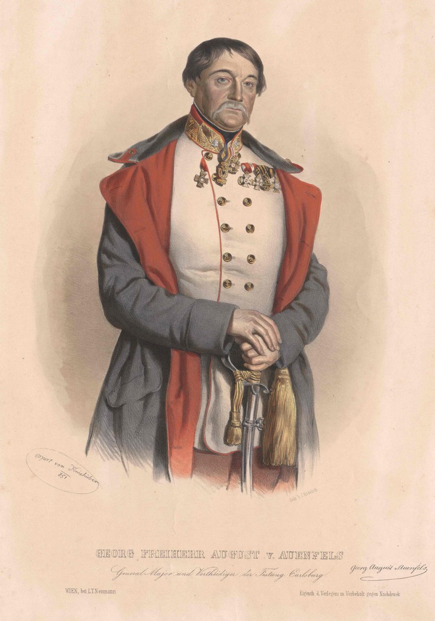 Jerzy baron August von Auenfels autorstwa Artist Unknown