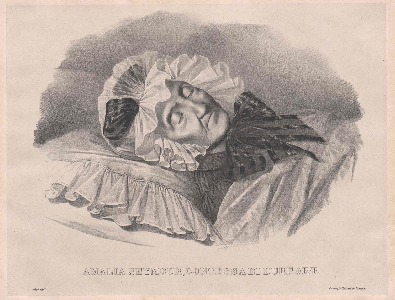 Georgiana Amalia Seymour (druk) autorstwa Artist Unknown
