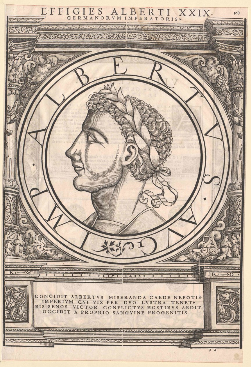 Niemiecki król Albert I (druk) autorstwa Artist Unknown