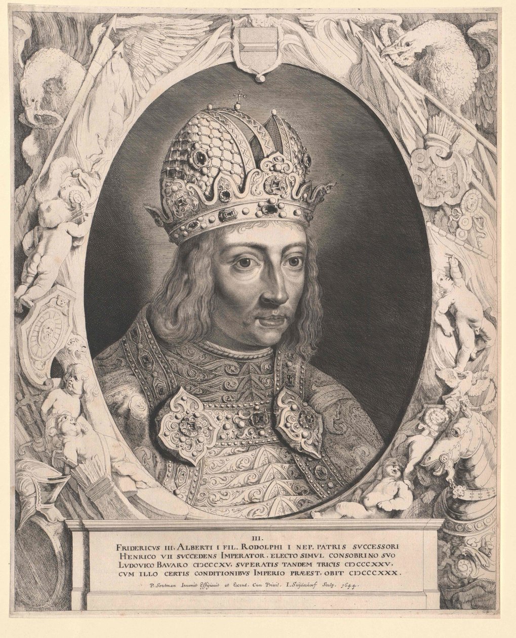 Niemiecki król Fryderyk III Piękny autorstwa Artist Unknown