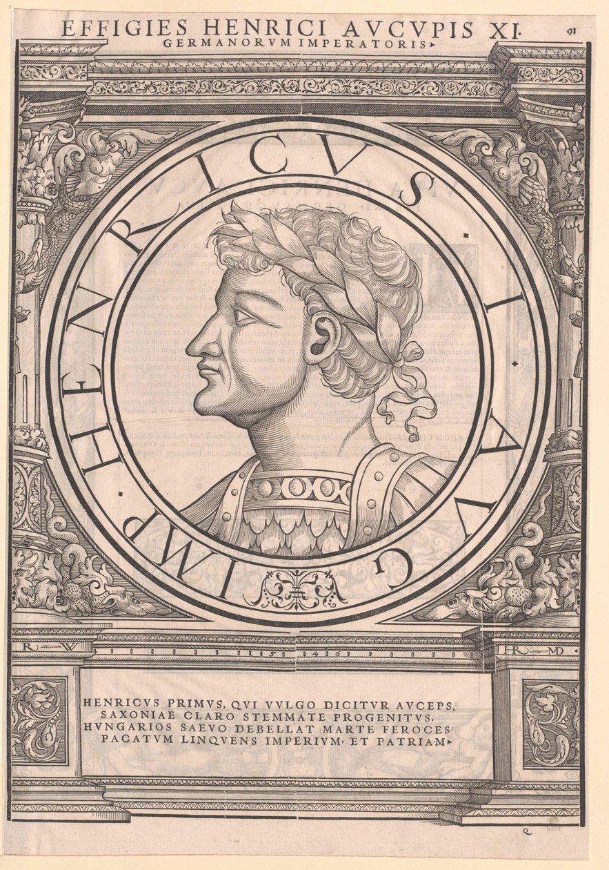 Niemiecki król Henryk I autorstwa Artist Unknown