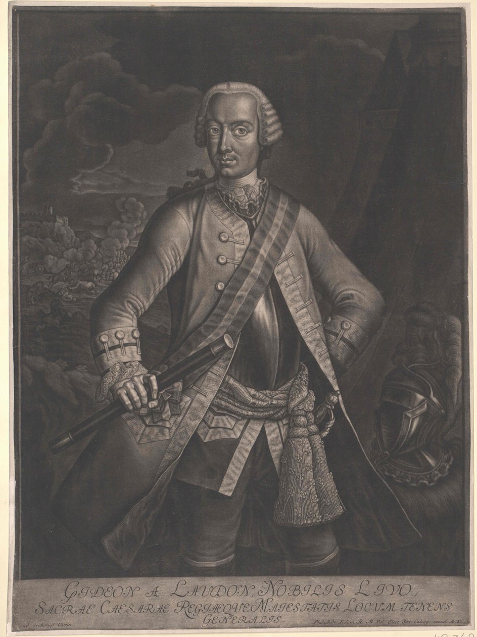 Gideon Ernst baron Loudon autorstwa Artist Unknown