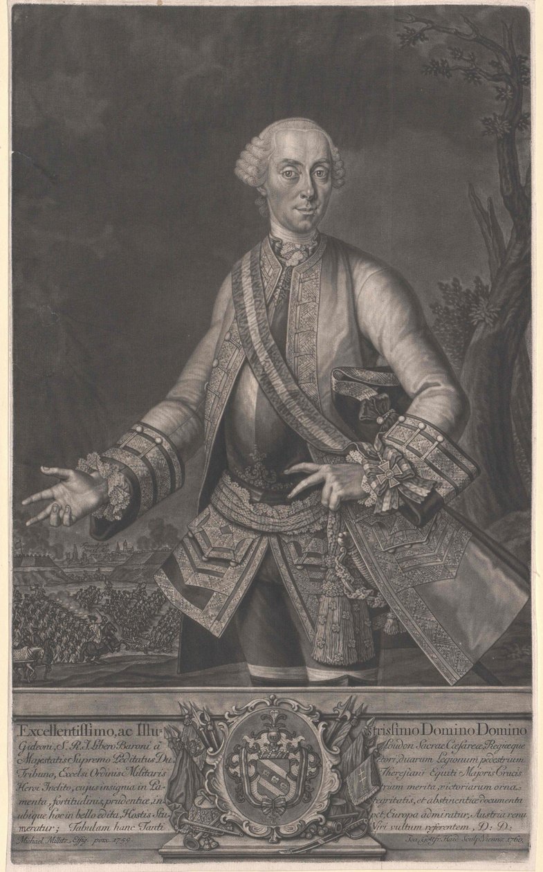 Gideon Ernst baron Loudon autorstwa Artist Unknown