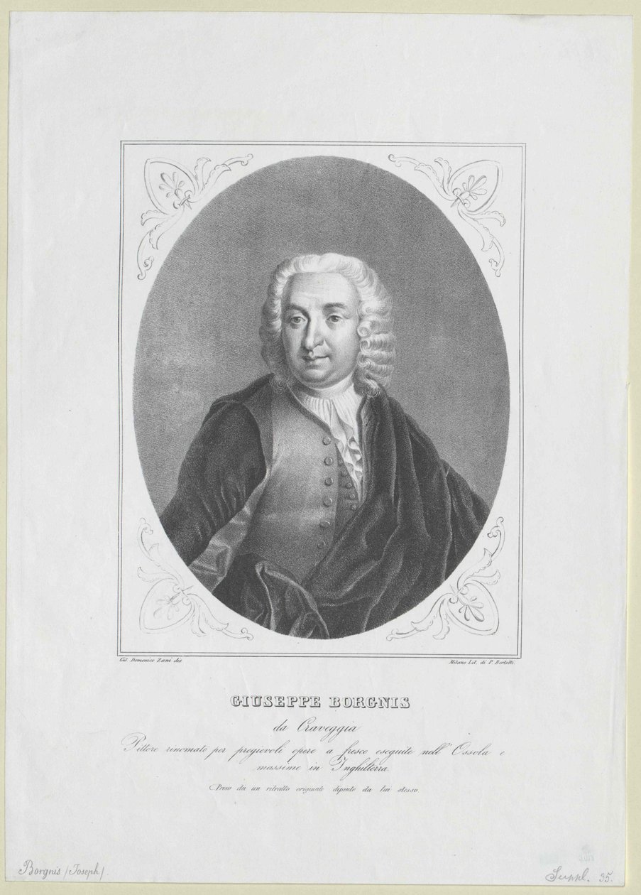 Giuseppe Borgnis autorstwa Artist Unknown