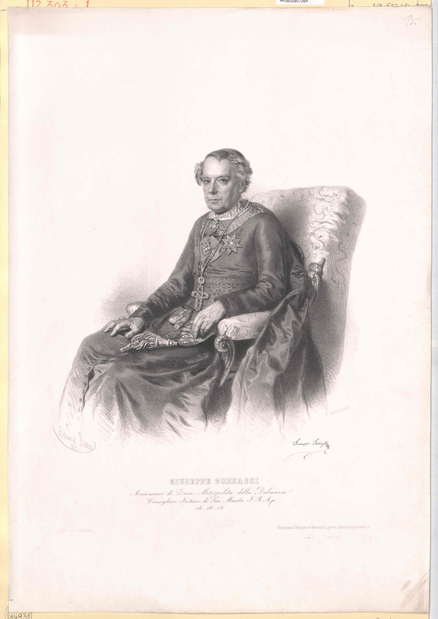Giuseppe Godeassi autorstwa Artist Unknown