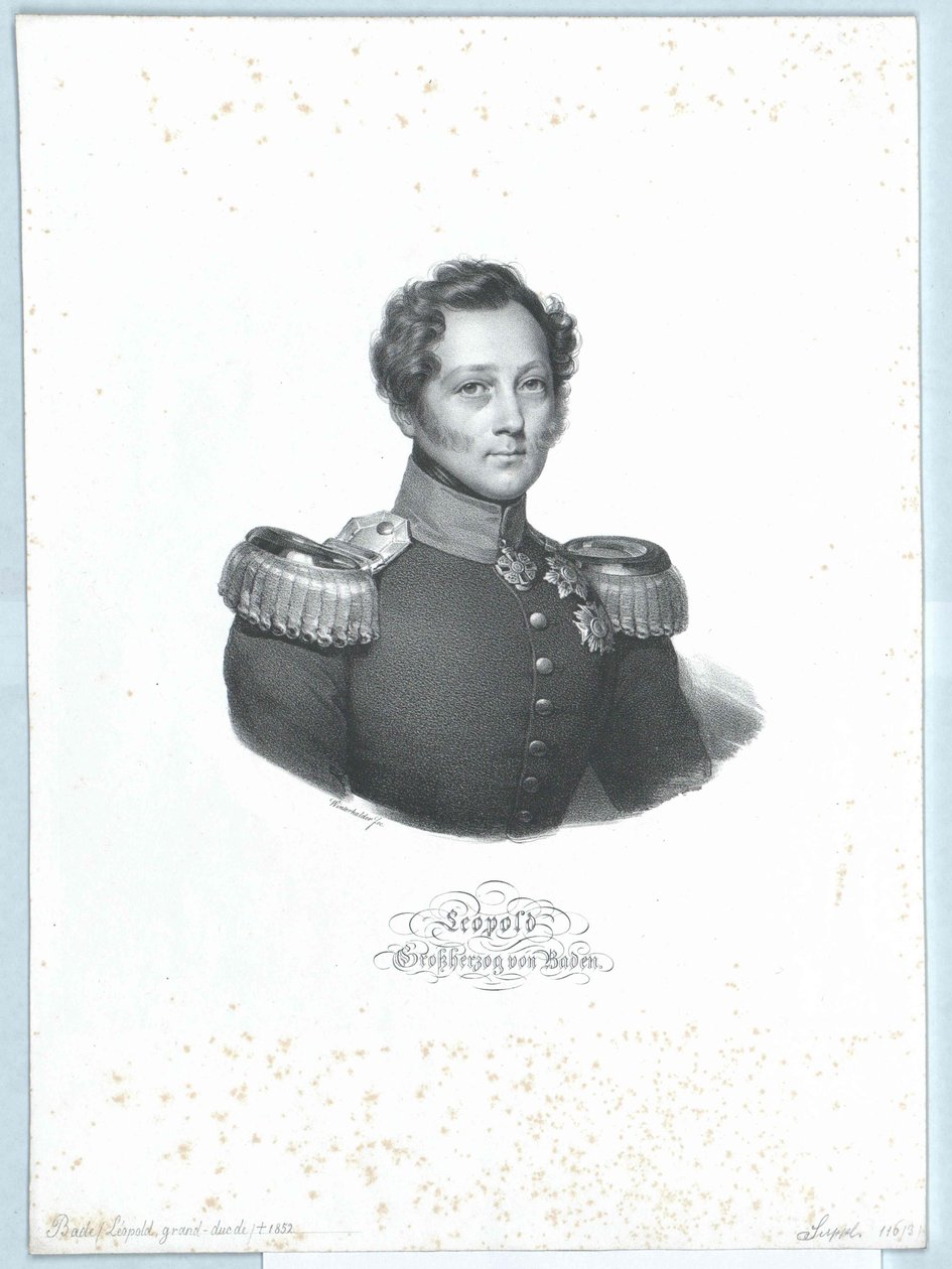 Wielki książę Badenii Leopold (druk) autorstwa Artist Unknown