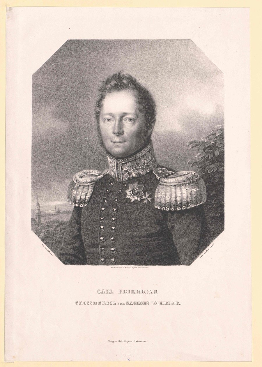 Wielki książę Saksonii-Weimaru Eisenach Karl Friedrich autorstwa Artist Unknown