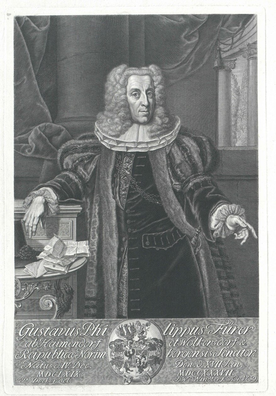 Gustav Philipp Fuerer von Haimendorf autorstwa Artist Unknown