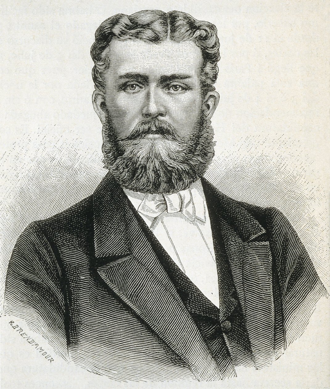 HOHENZOLLERN-SIGMARINGEN, Leopold (1835-1905). Brat króla Rumunii Karola I i ojciec przyszłego króla Rumunii Ferdynanda. Rycina autorstwa Artist Unknown