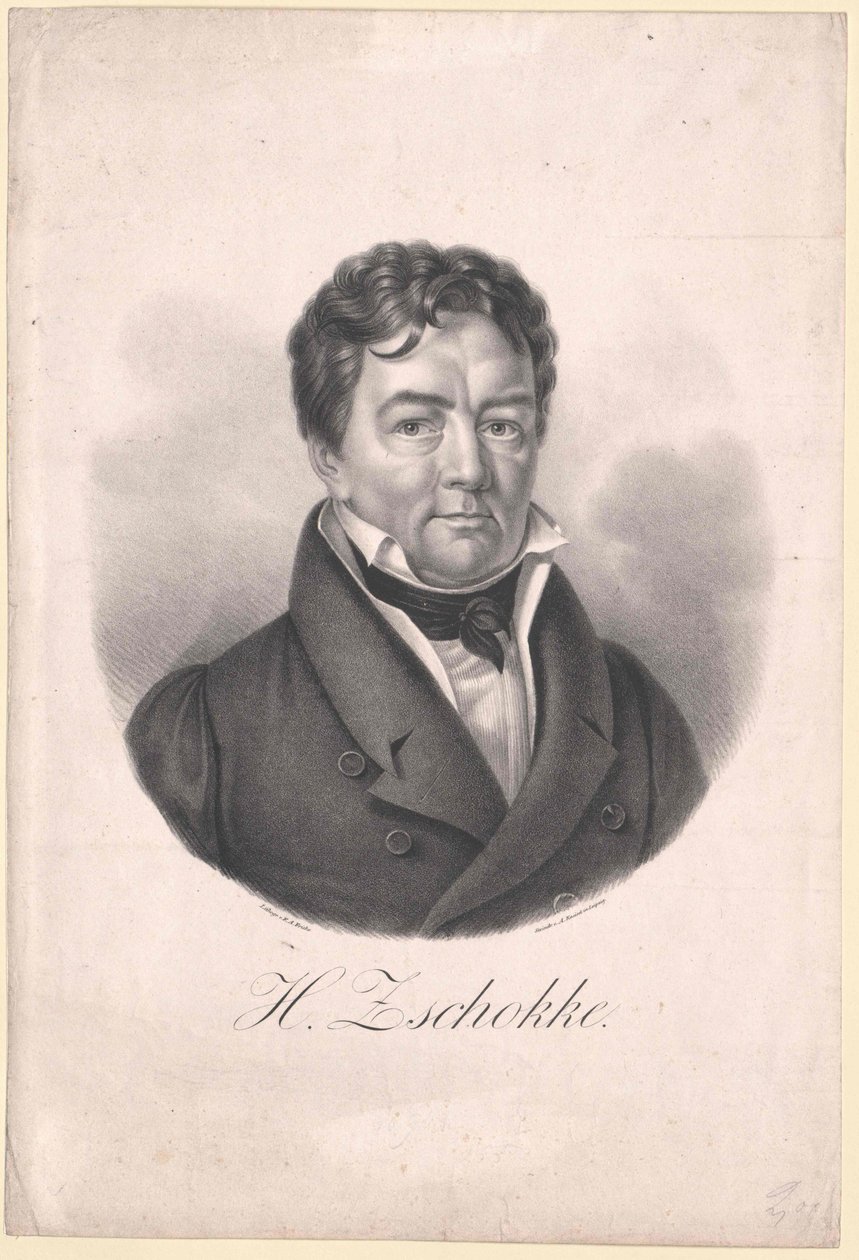 Heinrich Zschokke (druk) autorstwa Artist Unknown