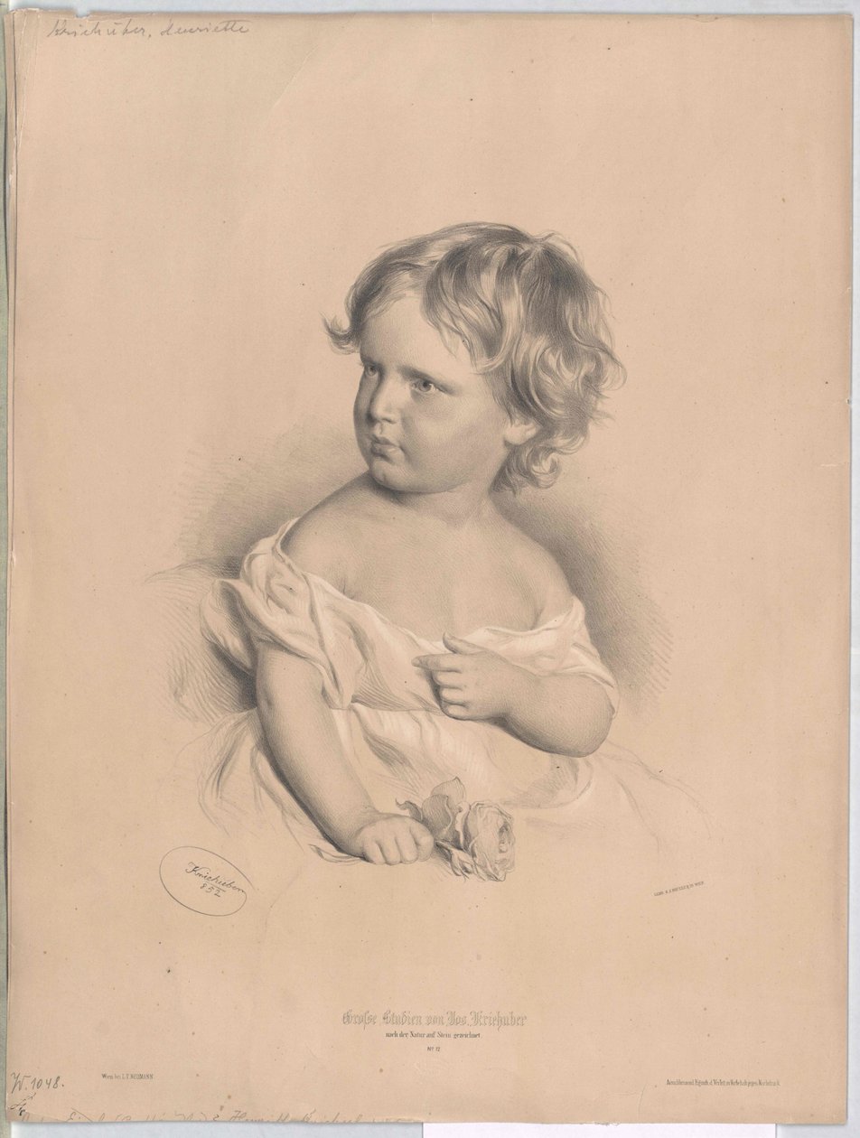 Henriette Kriehuber (druk) autorstwa Artist Unknown