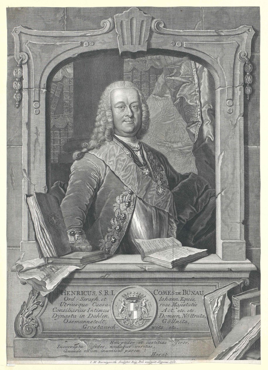 Henryk hrabia von Buenau autorstwa Artist Unknown