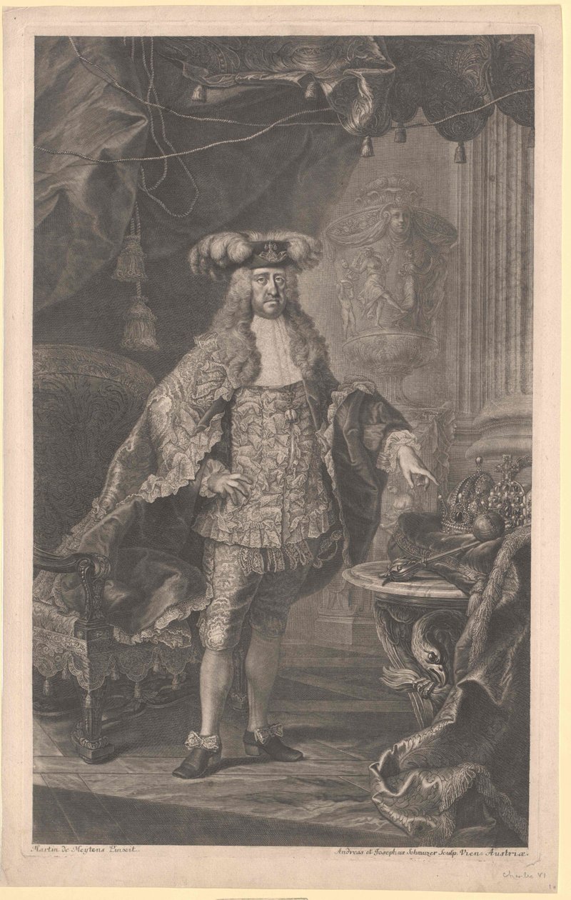 Święty Cesarz Rzymski Karol VI autorstwa Artist Unknown