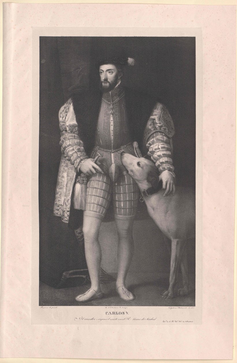 Święty Cesarz Rzymski Karol V. autorstwa Artist Unknown