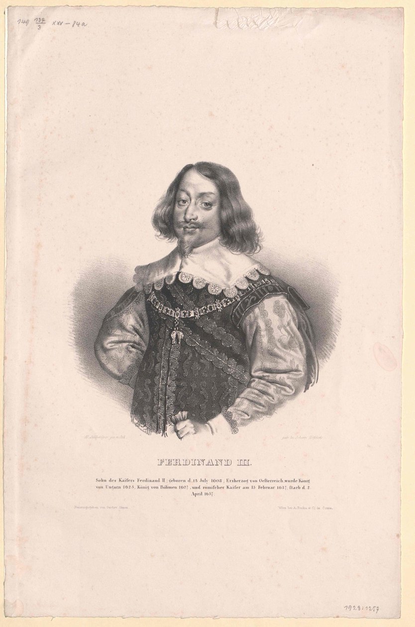 Święty Cesarz Rzymski Ferdynand III autorstwa Artist Unknown