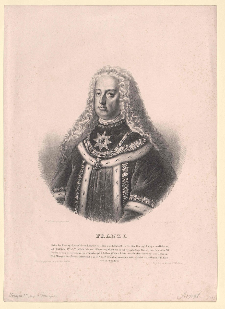 Święty Cesarz Rzymski Franciszek I autorstwa Artist Unknown