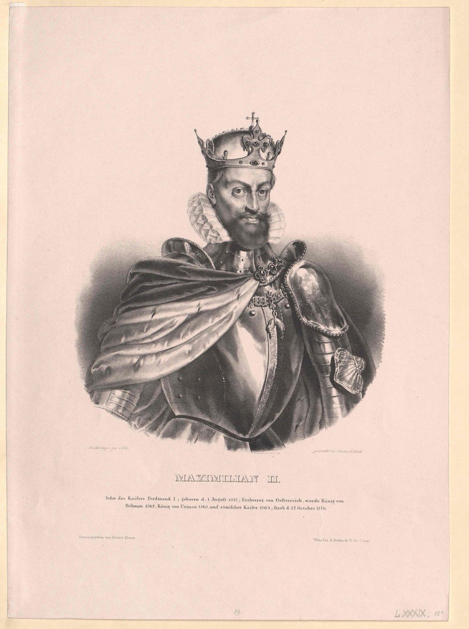 Święty Cesarz Rzymski Maksymilian II autorstwa Artist Unknown