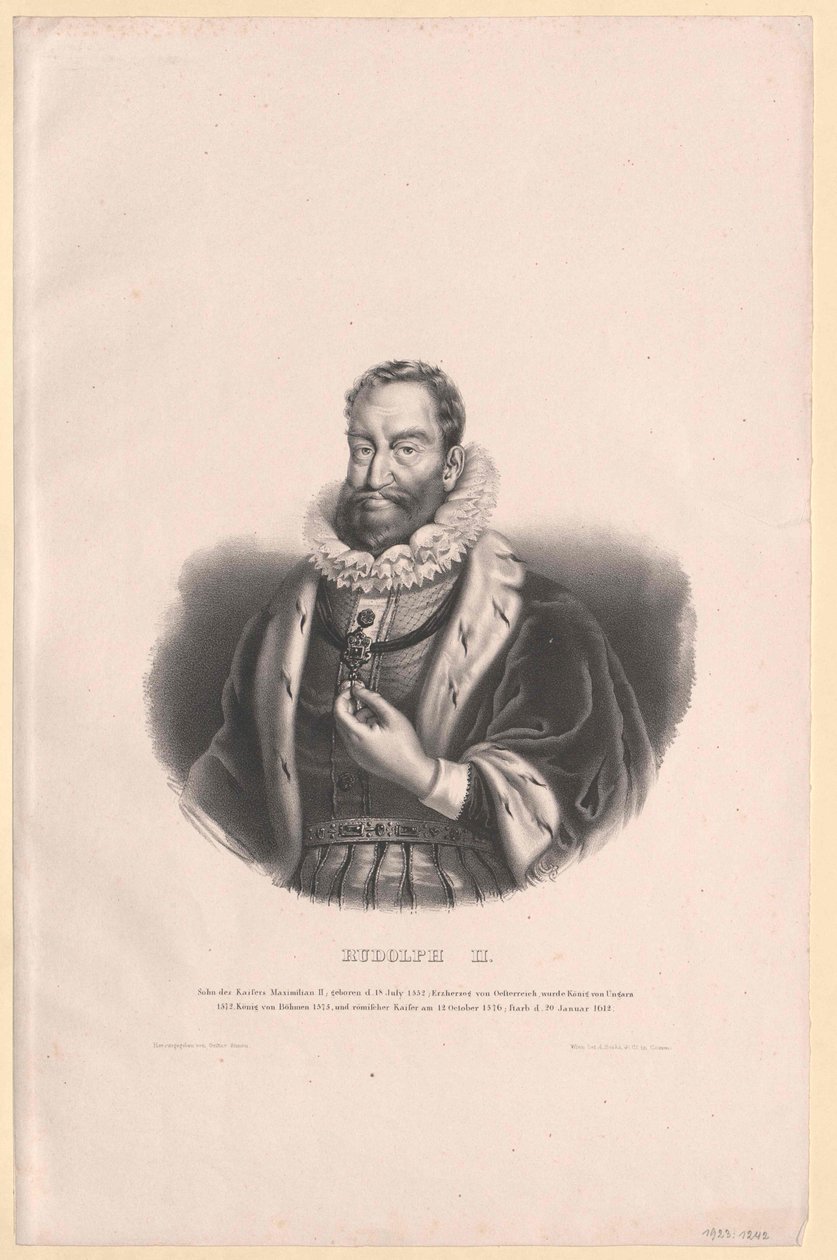 Święty Cesarz Rzymski Rudolf II autorstwa Artist Unknown