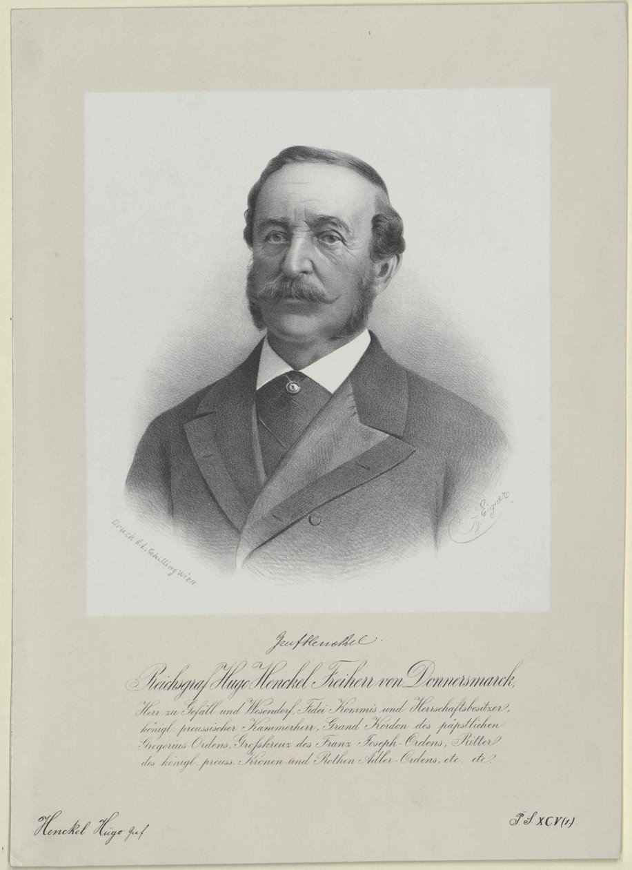 Hugo hrabia Henckel-Donnersmarck autorstwa Artist Unknown