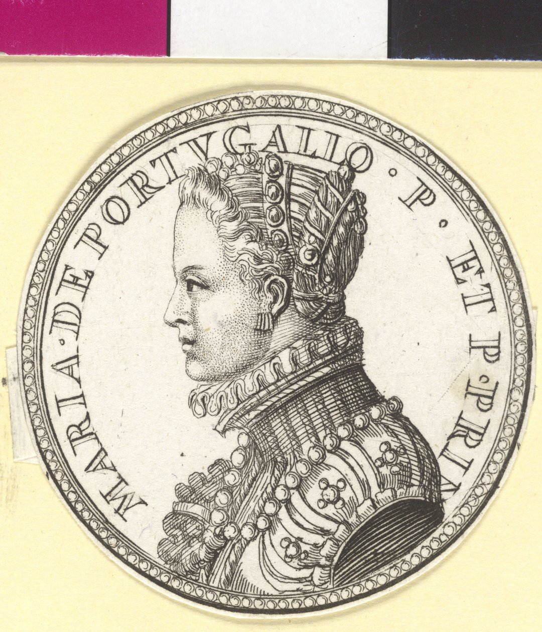 Infantka Portugalii Maria (druk) autorstwa Artist Unknown