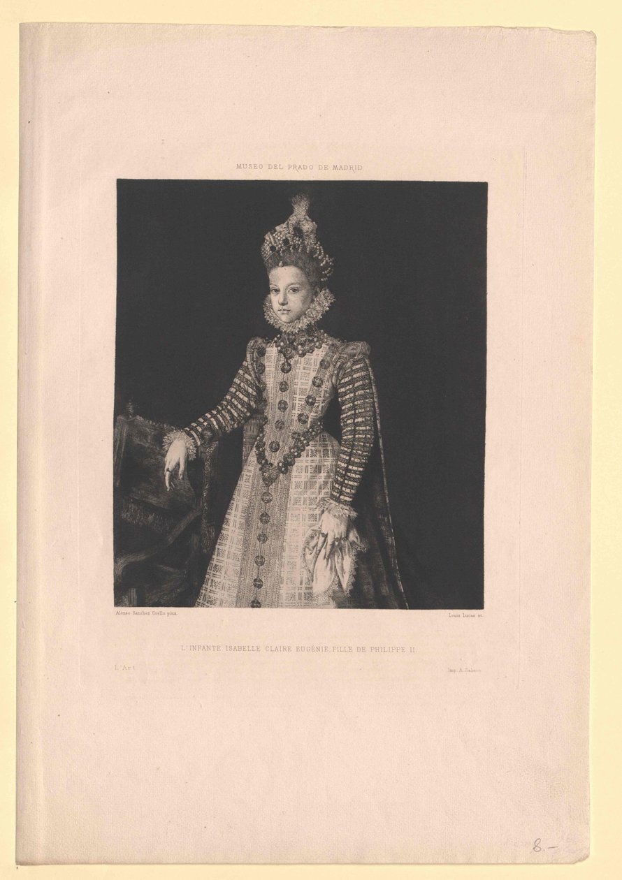 Infantka hiszpańska Izabela Klara Eugenia autorstwa Artist Unknown