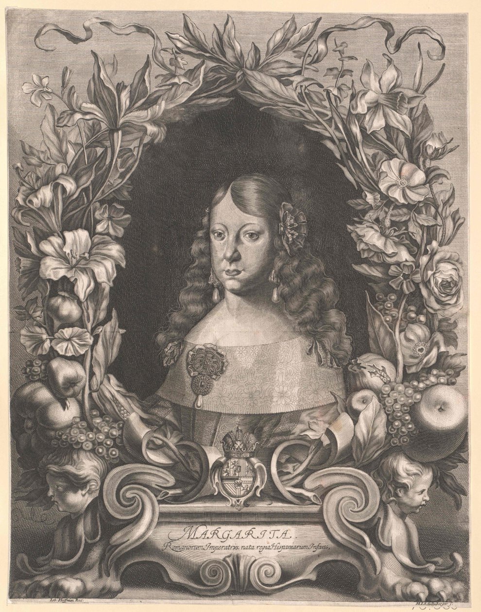 Infantka hiszpańska Małgorzata Teresa (druk) autorstwa Artist Unknown
