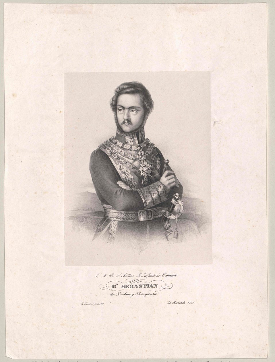 Infant Hiszpanii Sebastian autorstwa Artist Unknown