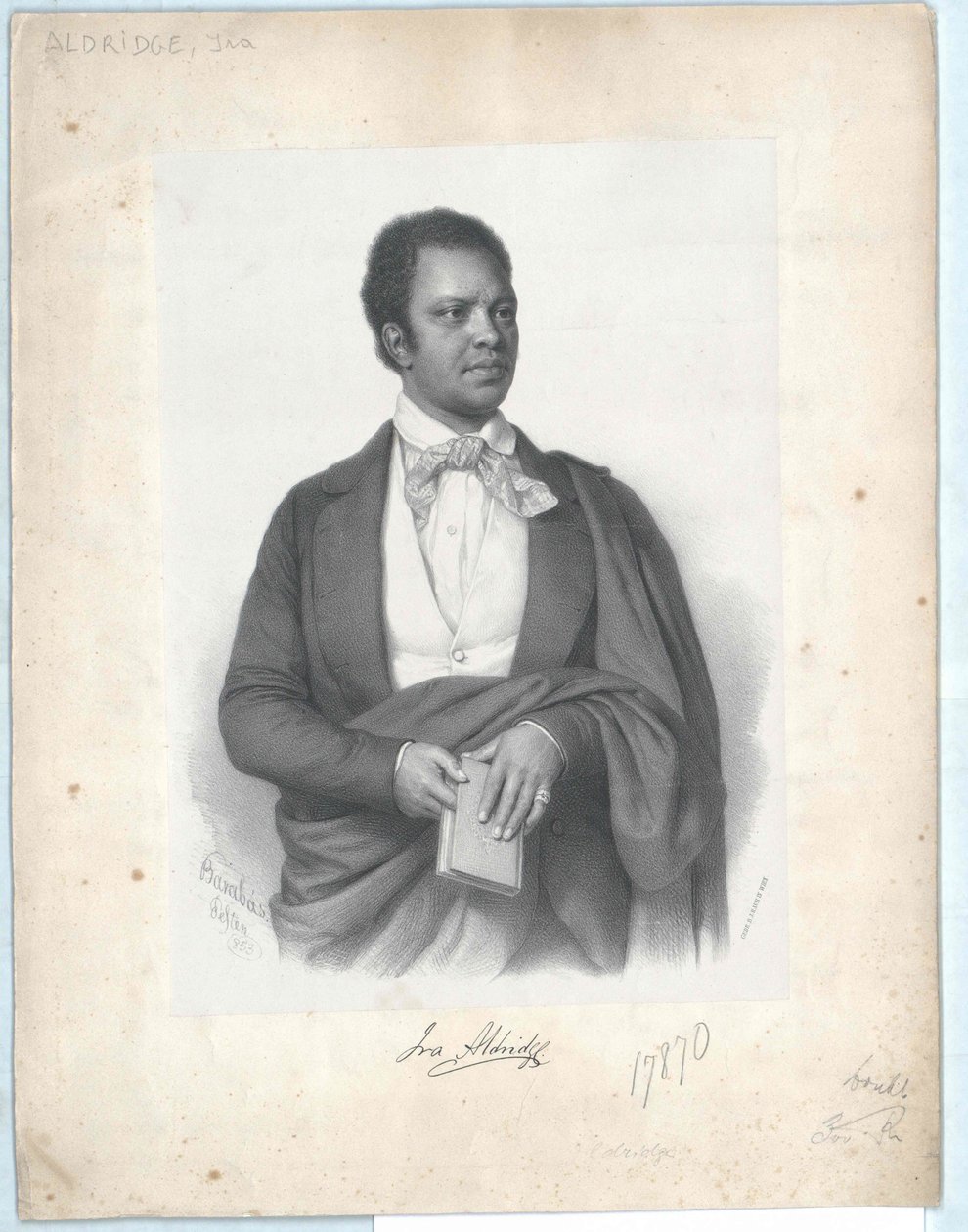 Ira Frederick Aldridge autorstwa Artist Unknown