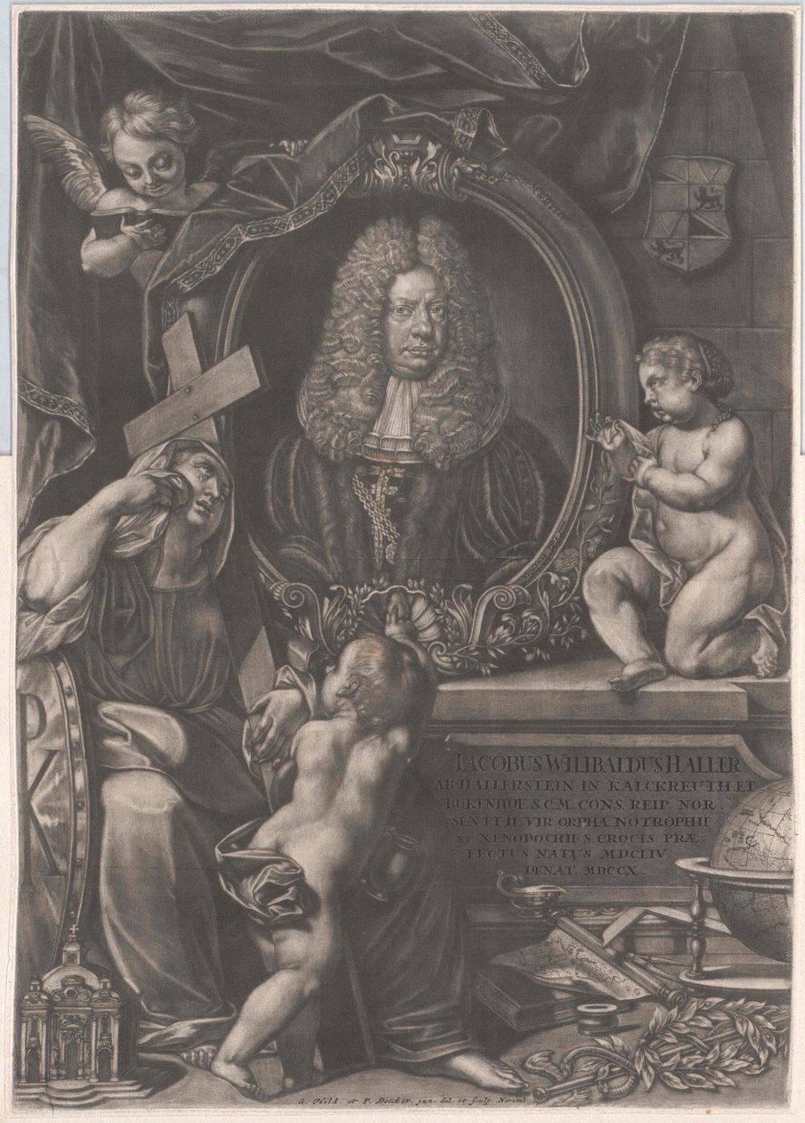 Jacob Wilibald Haller von Hallerstein (druk) autorstwa Artist Unknown