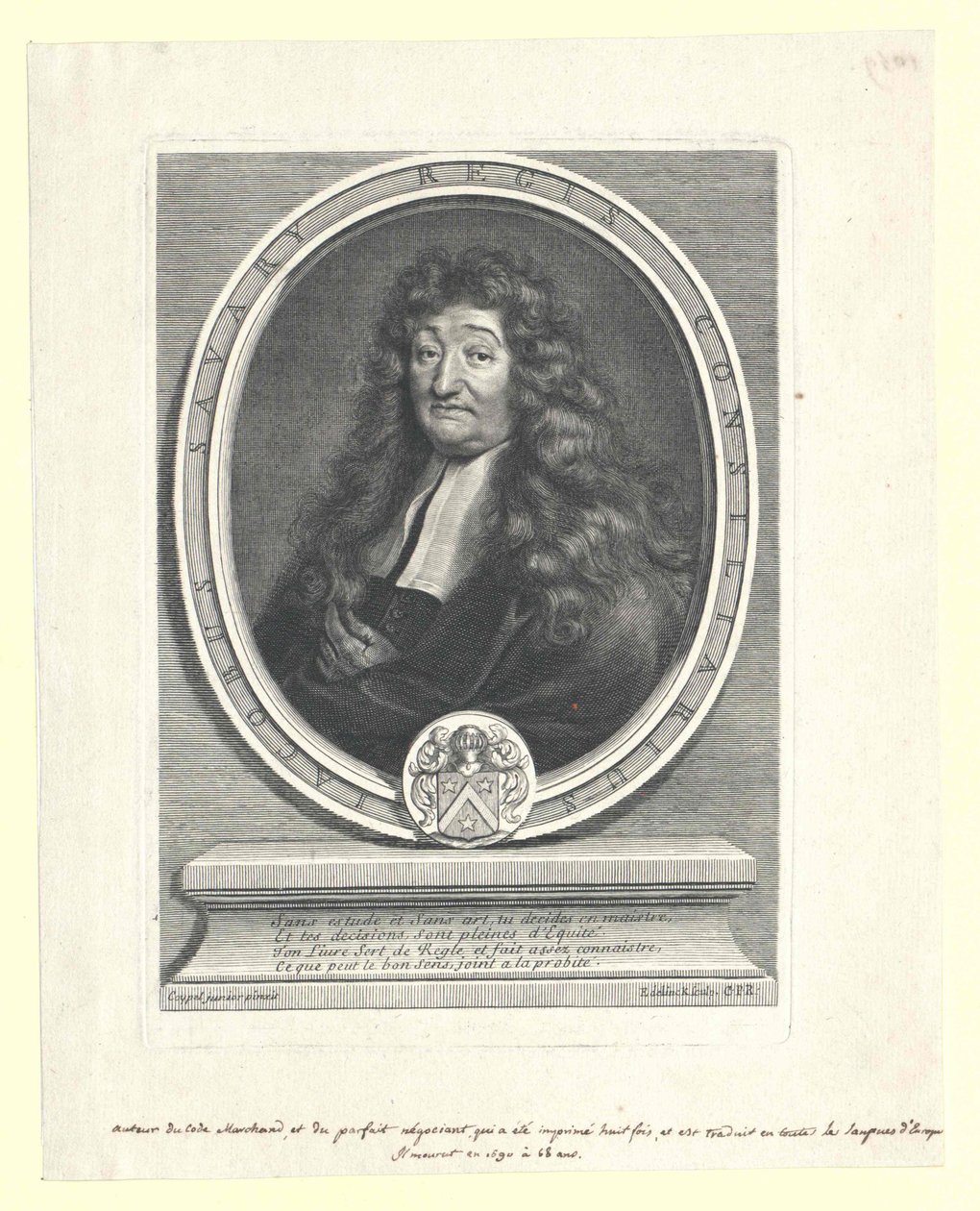 Jacques Savary (druk) autorstwa Artist Unknown