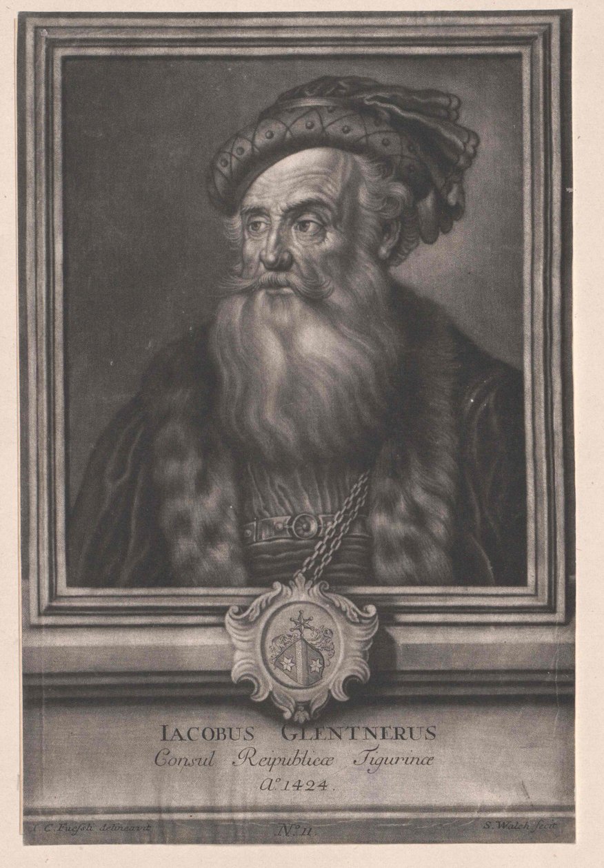 Jakob Glentner (druk) autorstwa Artist Unknown