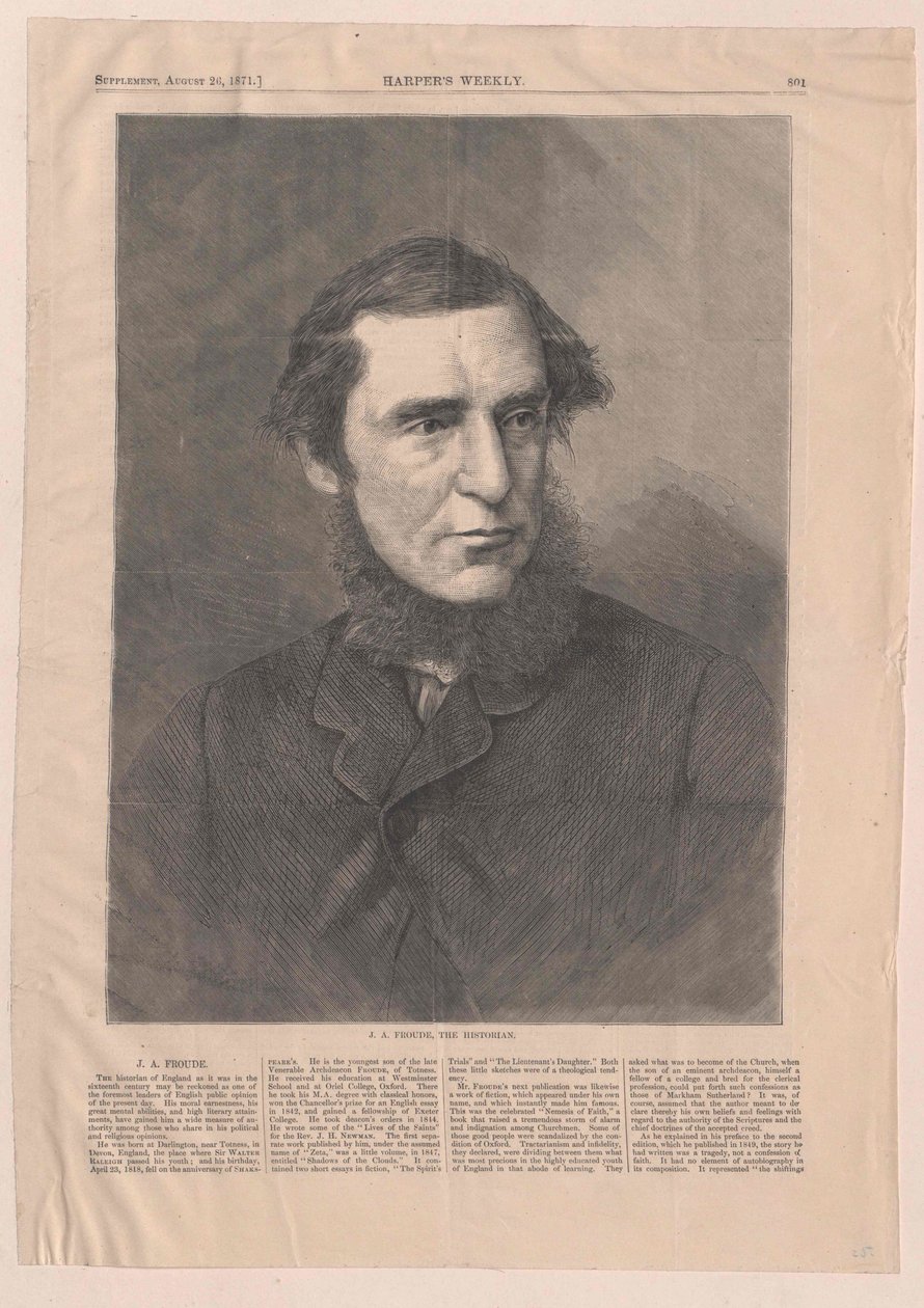 James Anthony Froude autorstwa Artist Unknown