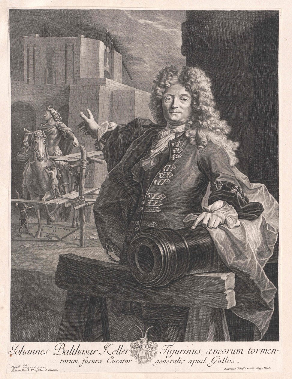 Jean Balthazar Keller autorstwa Artist Unknown