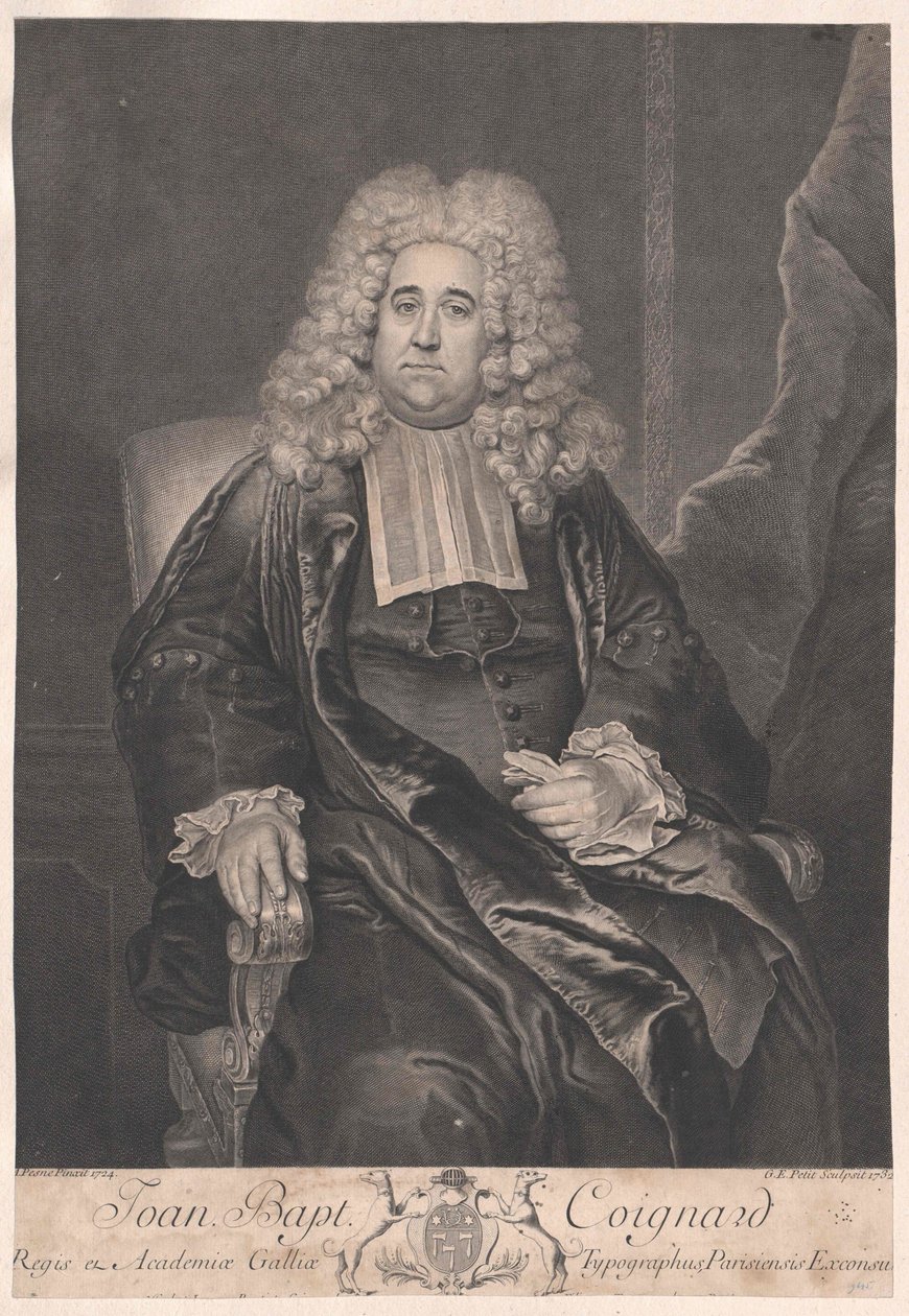 Jean Baptiste Coignard autorstwa Artist Unknown