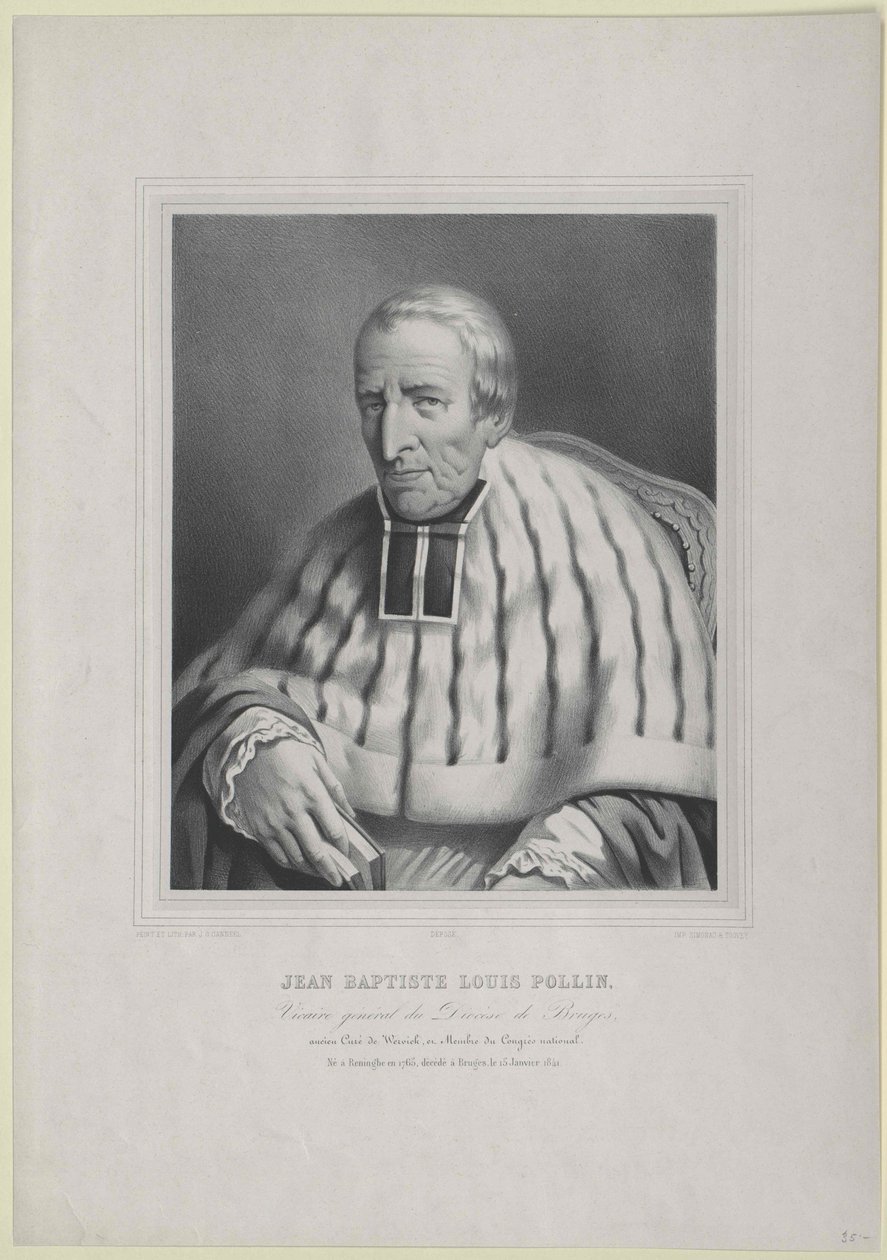 Jean Baptiste Louis Pollin autorstwa Artist Unknown