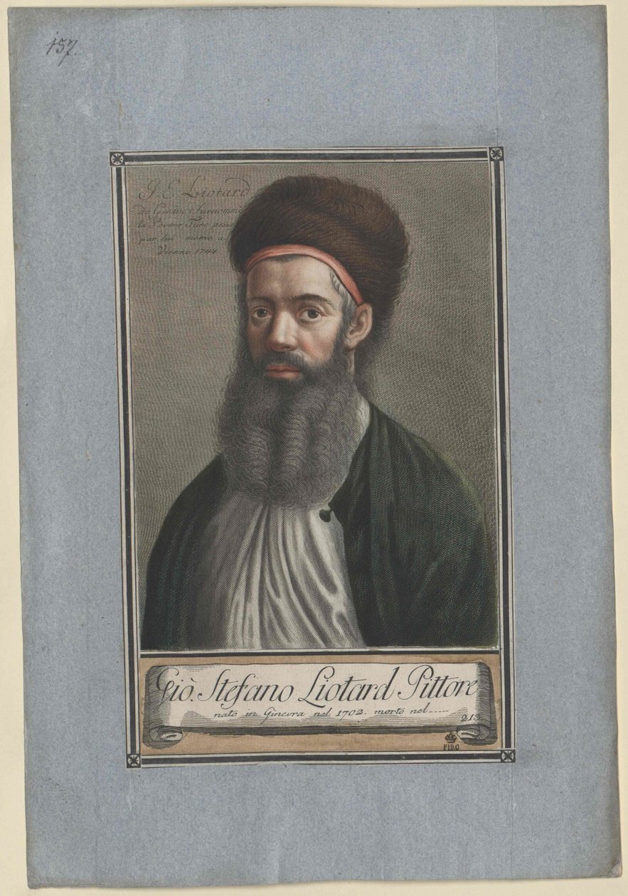 Jean Etienne Liotard (druk) autorstwa Artist Unknown