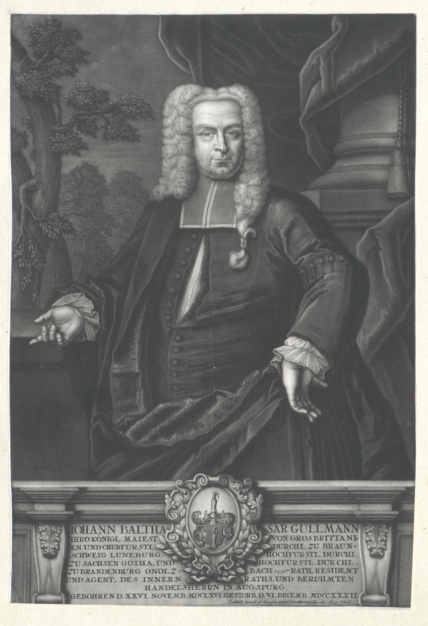 Pan Johann Balthazar Gullmann autorstwa Artist Unknown