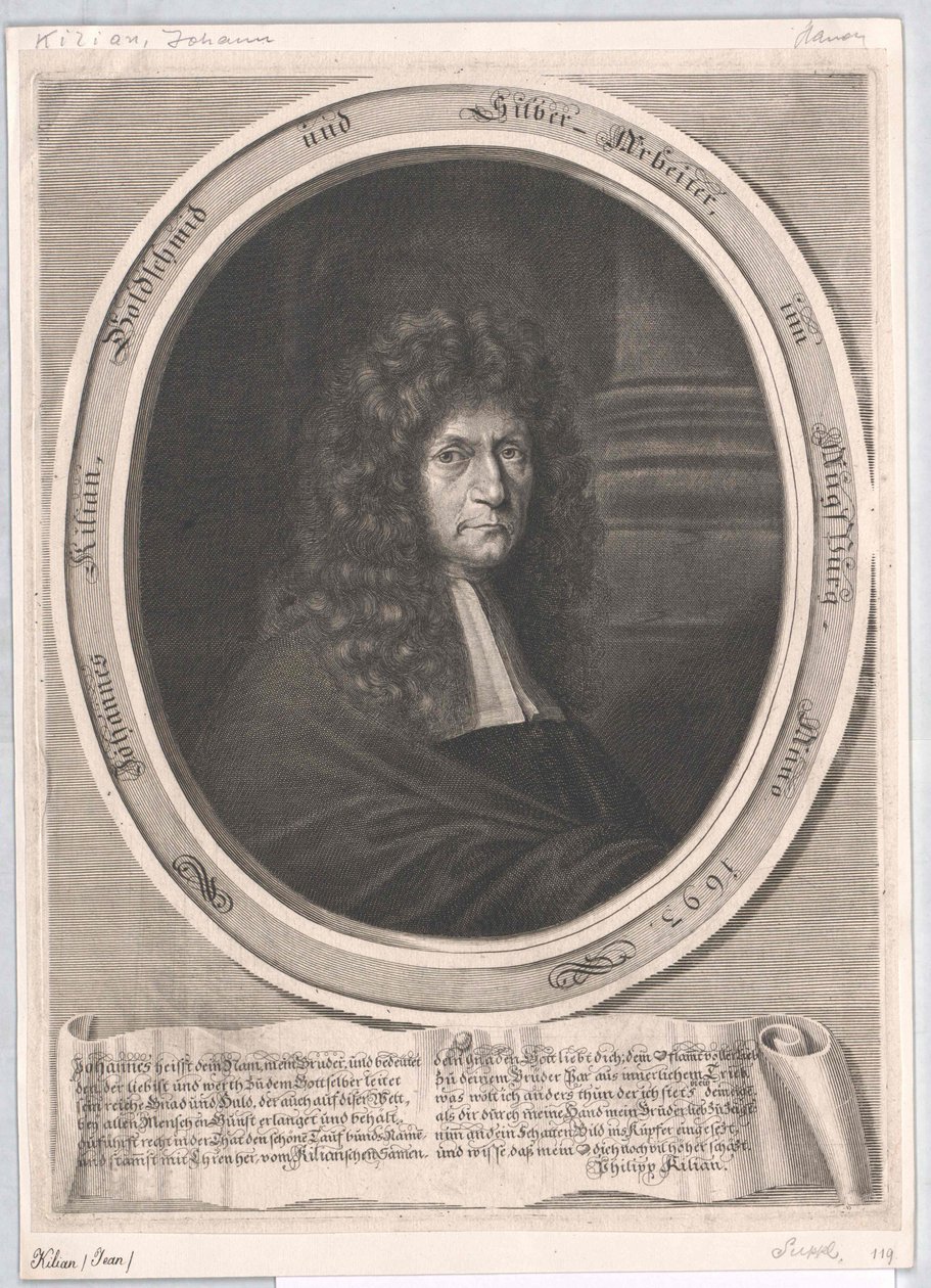 Johann Baptist Kilian autorstwa Artist Unknown