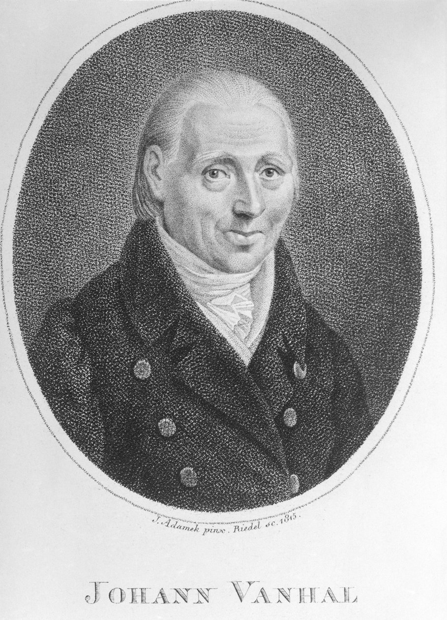 Johann Baptist Vanhal autorstwa Artist Unknown