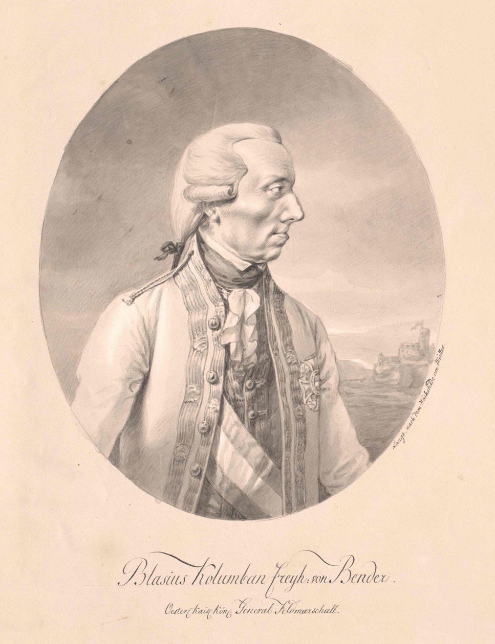 Johann Blaise Baron Bends autorstwa Artist Unknown