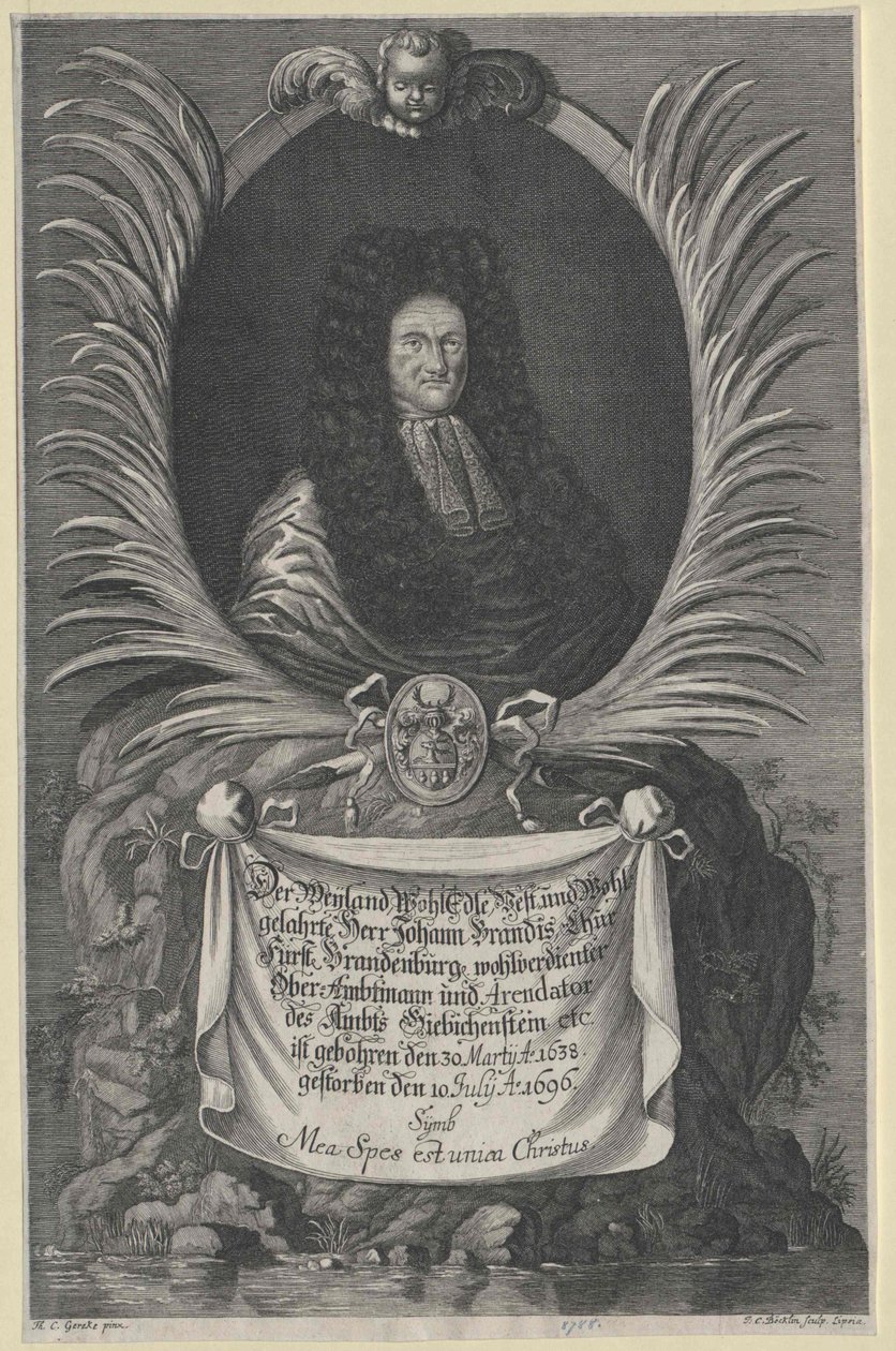 Johann Brandis (w druku) autorstwa Artist Unknown