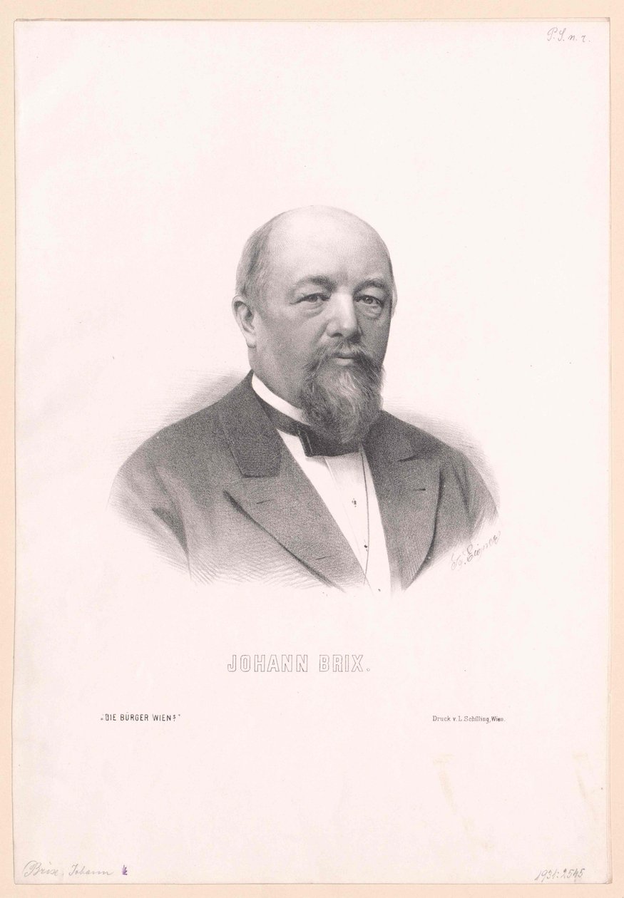 Johann Brix autorstwa Artist Unknown