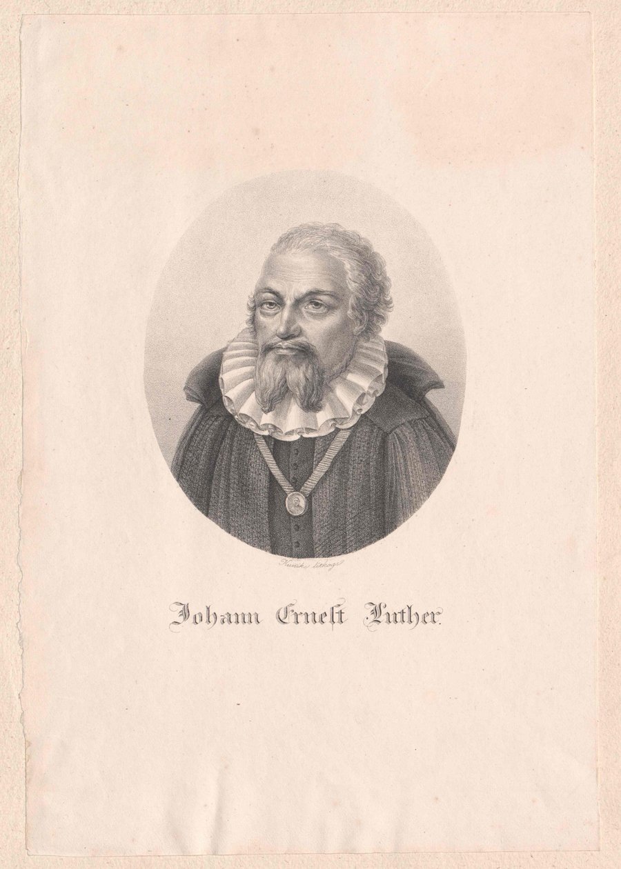 Johann Ernst Luther autorstwa Artist Unknown