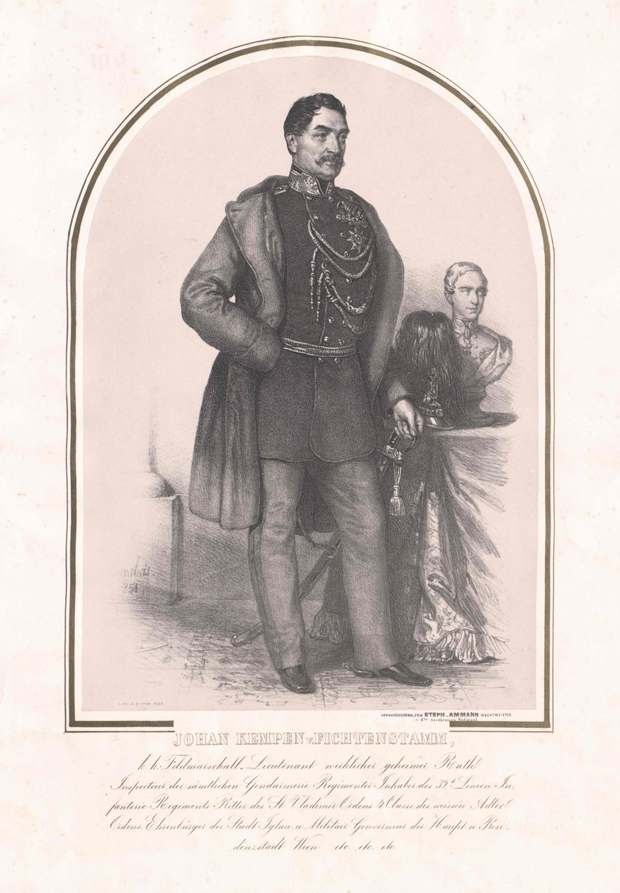 Johann Franz baron Kempen von Fichtenstamm autorstwa Artist Unknown