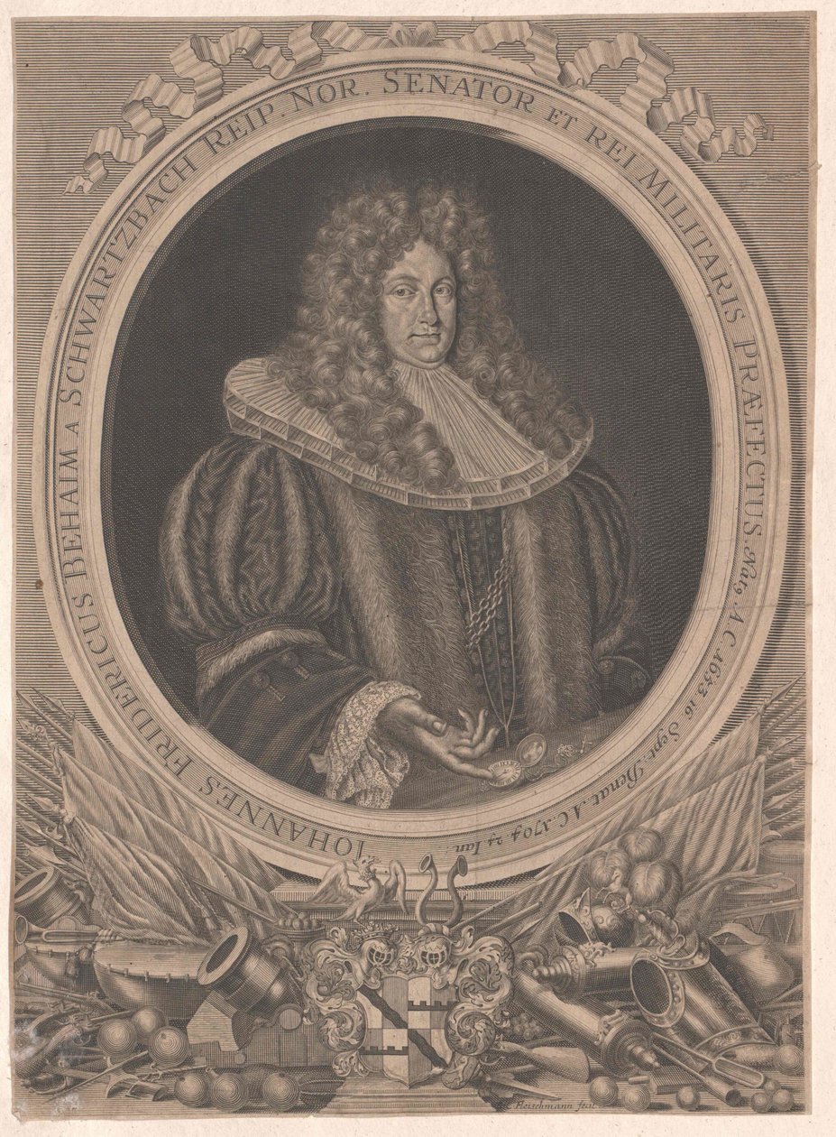 Johann Frederick Behaim von Schwarzbach autorstwa Artist Unknown