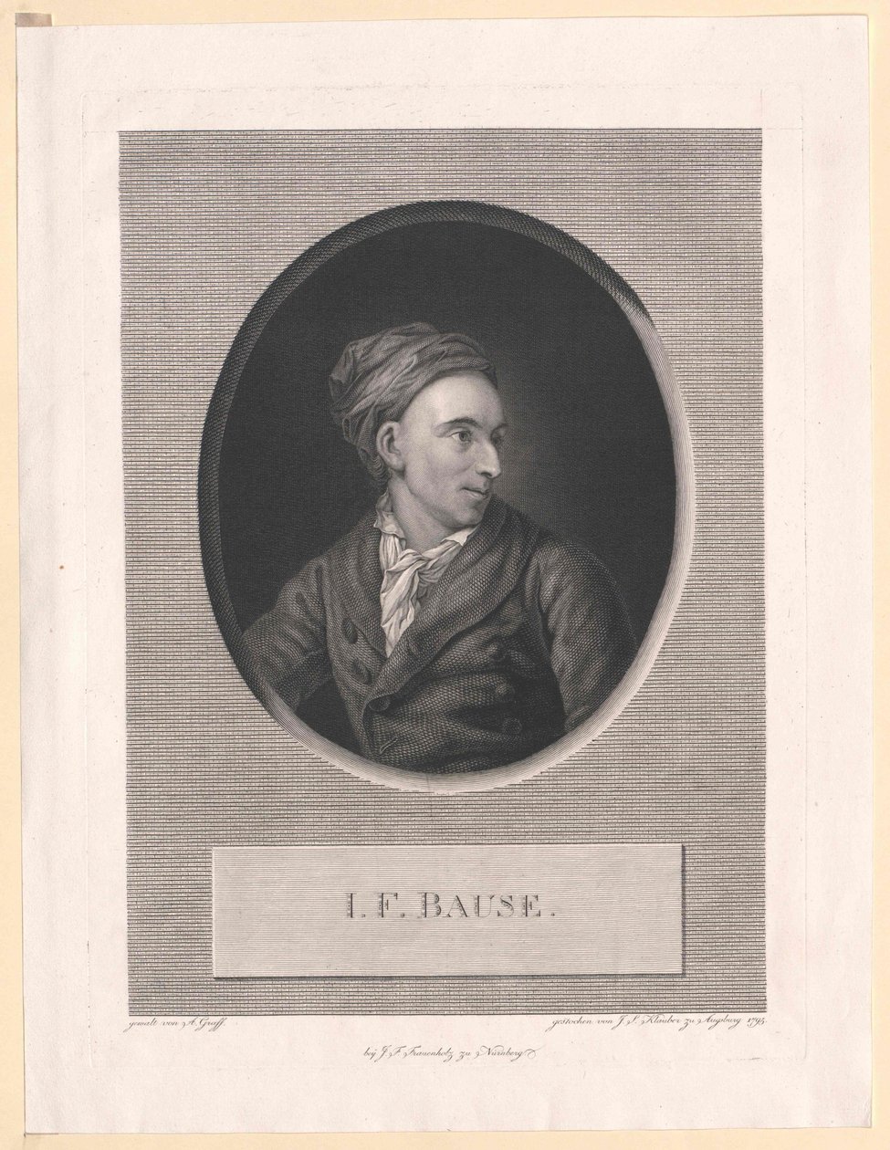 Johann Friedrich Bause autorstwa Artist Unknown