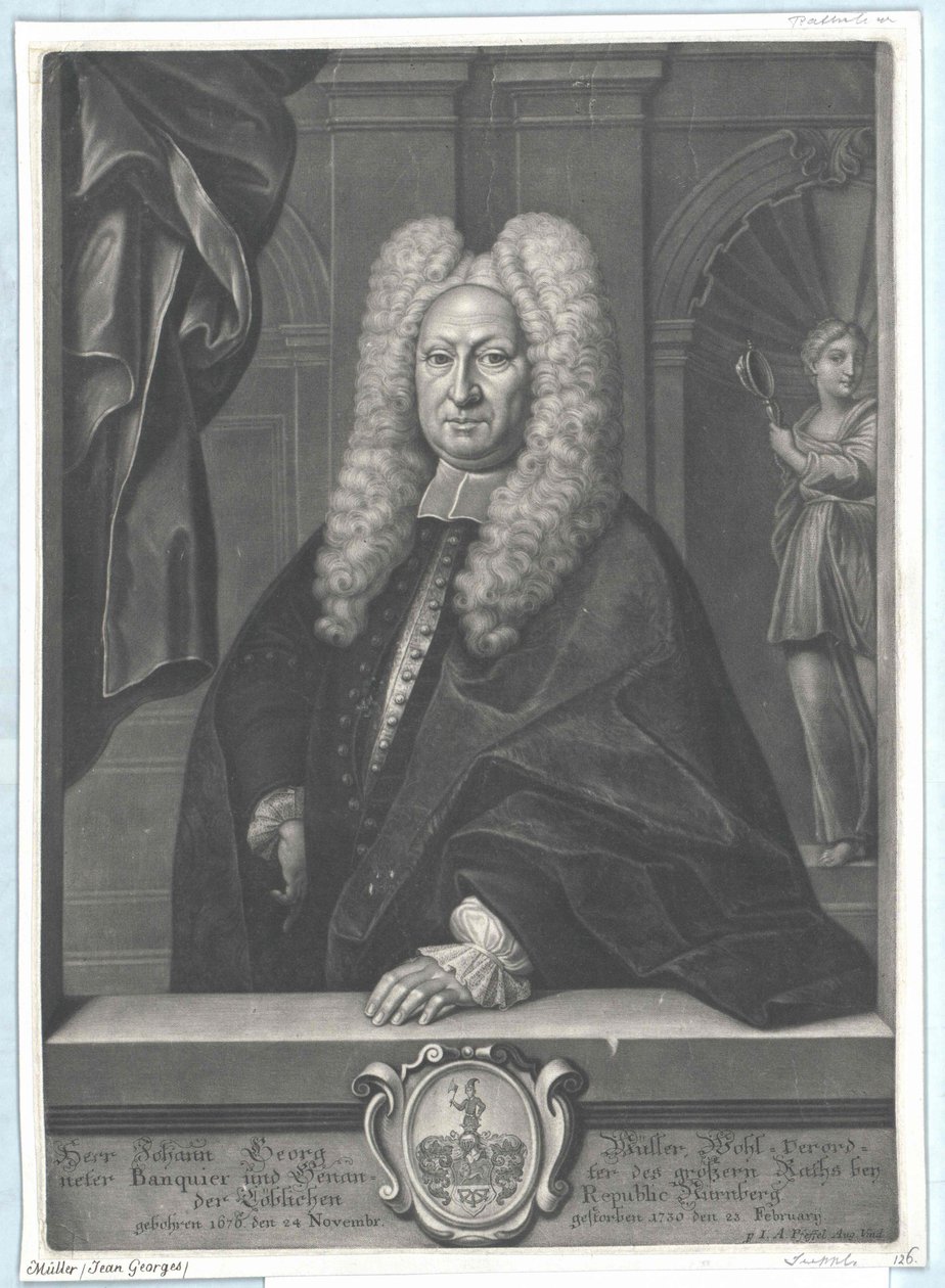 Johann Georg Mueller autorstwa Artist Unknown