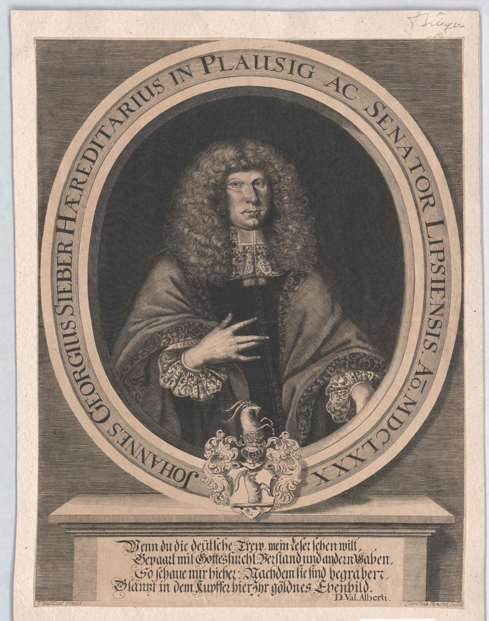 Pan Johann Georg Sifter autorstwa Artist Unknown