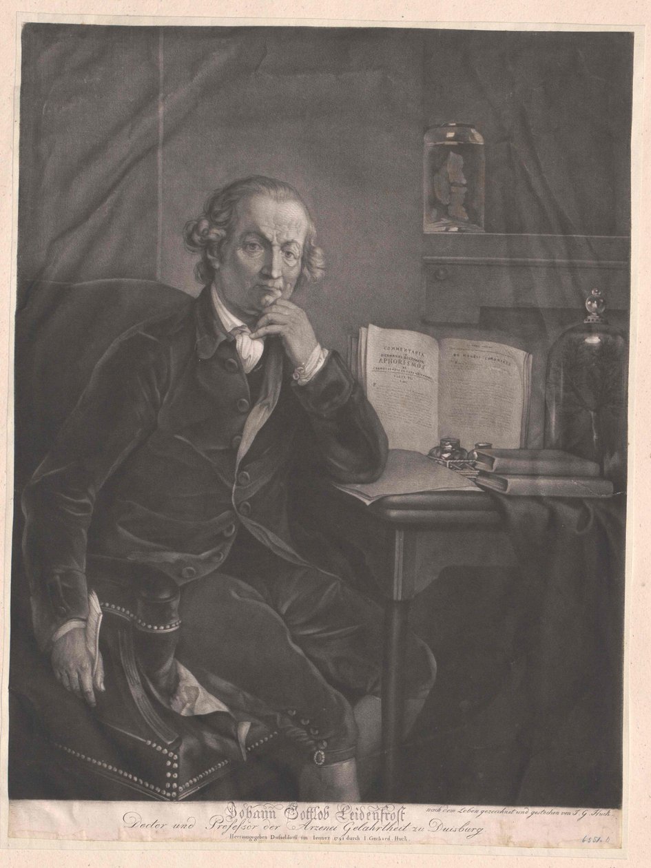 Johann Gottlob Leidenfrost autorstwa Artist Unknown
