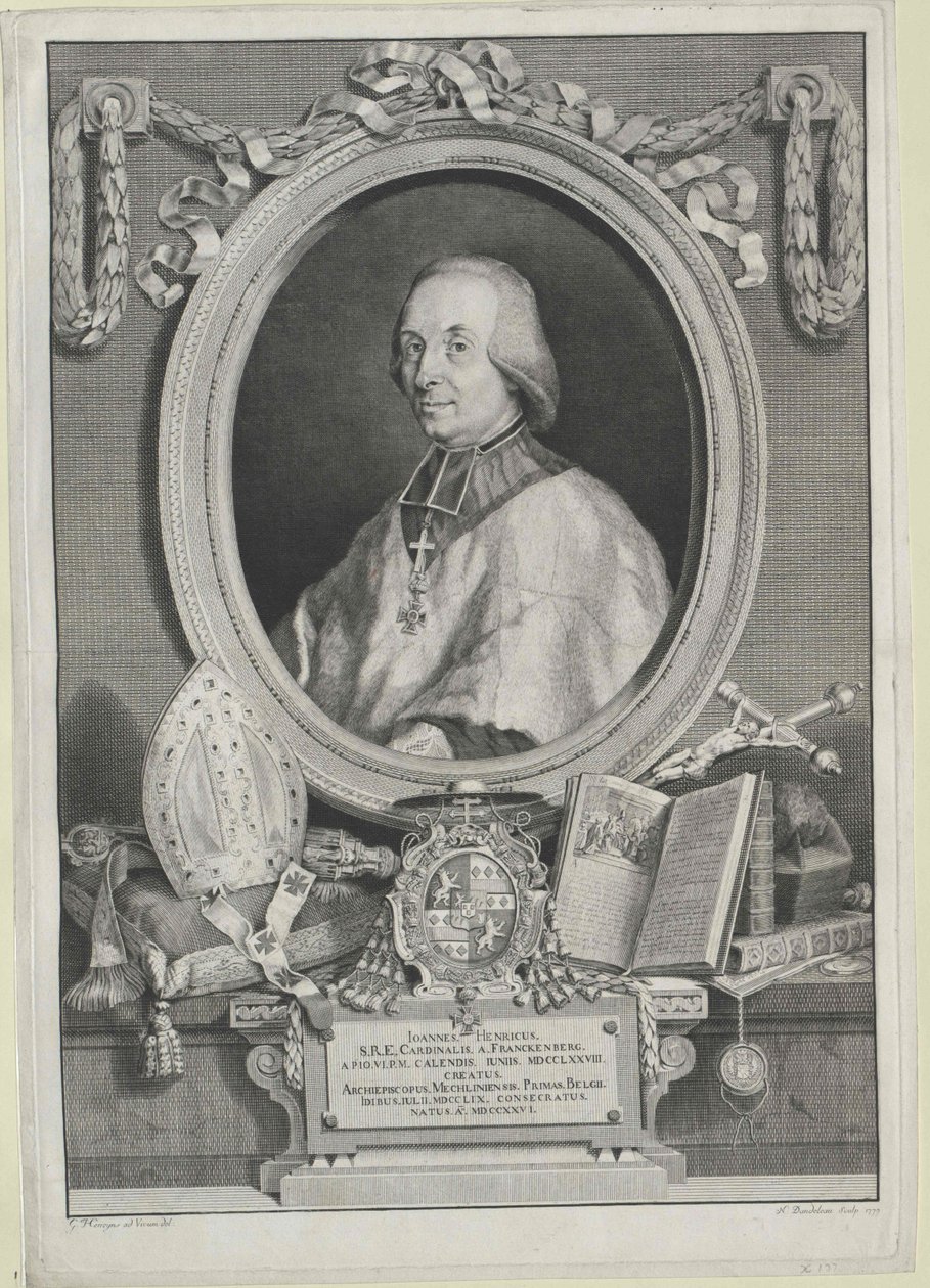Johann Heinrich hrabia Frankenberg autorstwa Artist Unknown